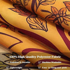 Accnicc Boho Mandala Floral Tapestry Vintage Bohemian Indian Tapestries for Bedroom Aesthetic Retro Orange Yellow Flower Large Tapestry Wall Hanging for Dorm Living Room Decor 80 x 60 Inch