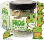 Positive Frog Jar – Cute Thank You Gift, Appreciation Gifts with 60 Uplifting Messages, Funny Emotional Support Frog, Self Care & Christmas Gifts for Women, Teens, Teachers, and Friends