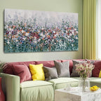 Colorful Flowers Wall Decor for Living Room Countryside Framed Wall Art for Office 24x48 Inch Botanical Canvas Photo Prints for Bedroom