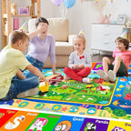 Kids Rug for Playroom, ABC Educational Rug with Farm Sea Animal Print, Floor Play Mat Carpet for Bedroom Nursery Preschool Classroom (59 X 39.4 INCH, Farm)