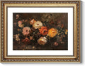 ARPEOTCY Vintage Gold Framed Wall Art Decor, 11x14 Inch Floral Picture Print Artwork, Fall Wall Art for Living Room Bedroom Office, Retro Autumn Bathroom Decor Aesthetic