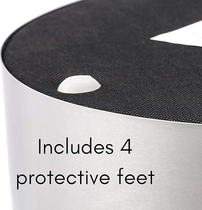 BIRDROCK HOME Round Ottoman Foot Stool – Soft Padded Modern Stool Design – Ideal for Living Room, Bedroom – Compact Footrest, Vanity Chair, Small Furniture – Foam Seating, Decorative Accent (Blue)