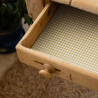 The Master Herbalist Fragrant Sandalwood SCENTED DRAWER LINERS in a BARLEY GINGHAM Design | Pack of 5 Sheets | Contains Essential Oils | MADE IN THE UK.