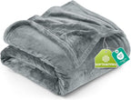 Utopia Bedding Fleece Blanket Twin Size Ash Grey (60x80 Inches) Ultra Soft Warm Lightweight Microfiber Breathable Anti-Static Cozy Winter Bed Blanket, All-Season Home Decor Gift for Men & Women