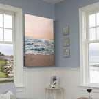 Renditions Gallery Canvas Nature Wall Art Modern Paintings Decorations Sandy Wavy Shore Romantic Scenic Wall Hanging Artwork Prints for Bedroom Living Room Office Kitchen - 32"x48" LT06
