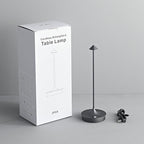 Cordless Table Lamp Rechargeable Led Desk Lamp Battery Operated Table Lamps Touch Dimmable Lamp Portable Outdoor Table Light for Restaurants and Bars Indoor/Outdoor Use (Grey - 2PC)