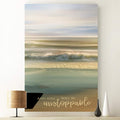 Renditions Gallery Canvas Nature Wall Art Modern Paintings & Prints Decor Glowing Ocean Beach Inspirational Romantic Wall Hanging Artwork for Bedroom Dining Office Kitchen - 32"x48" LT06