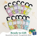 ROSE COTTAGE Large 12 Packs Apricot Blossom Hanging Closet Air Freshener Scented Sachets Long Lasting Smell Goods