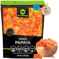 NUT CRAVINGS - Dried Papaya Chunks, Lightly Sweetened (32oz, 2 LB) Tu Bishvat Favorite - Sweet Healthy Snack, Vegan, Kosher, Resealable Bag