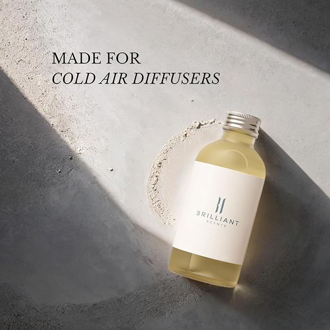 Brilliant Scents Santorini Sunset Fragrance Oil 200ml - Premium Diffuser Oil for Home, Office, Hotels - Long Lasting, Plant-Based, Meets IFRA Standards, USA-Made - Ivy, Magnolia, Oud
