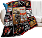 Motorcycle Blanket for Boys Girls Women Men Dirt Bike Gifts Motorcycle Throw Blanket Plush Cozy Flannel Fleece Ultra Soft Fuzzy Blankets 60"X50"