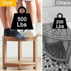 Corner Shower Stool for Shaving Leg, Waterproof Bathroom Shower Bench Seat for Inside Shower, Poly Lumber Plastic Shower Chair Seat, Shower Foot Rest with Adjustable Feet, Non-Slip, Brown