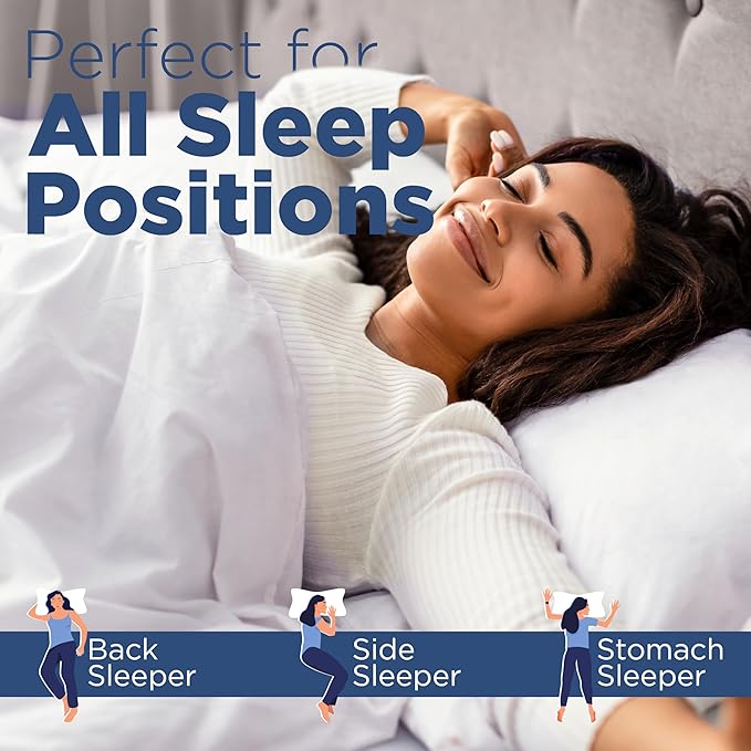 Martex 2-Pack King Size Bed Pillows - King Pillows Set of 2 - Twin Pack Pillows - Hotel Pillows - Cozy Premium Bedding - Pillows for All Sleep Positions