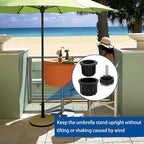 12Pcs Umbrella Base Stand Hole Ring Plug Cover and Cap Patio Umbrella Stand Replacement Parts Umbrella Stand Base Stabilizer Sleeve with M8 Thread Replacement Hand Knob Threaded