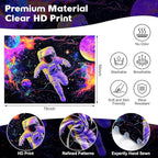 NYZE Astronaut Space Tapestry for Bedroom, Glow in the Dark Room Decor Wall Tapestries, Cool Galaxy Planet Wall Hanging, Wall Hanging for Men Guys Gamer Room Dorm Living Room 79in×59in
