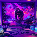 NYZE Astronaut Space Tapestry for Bedroom, Glow in the Dark Room Decor Wall Tapestries, Cool Galaxy Planet Wall Hanging, Wall Hanging for Men Guys Gamer Room Dorm Living Room 59in×51in