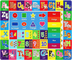 Kids Rug for Playroom, ABC Play Mat Educational Rugs, Soft Non-Slip Rug Toddler Baby Play Mat, Alphabet Carpet for Boy Girl Bedroom