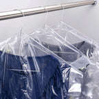 HANGERWORLD 50 Clear 45inch Dry Cleaning Laundry Polythylene Garment Clothes Cover Protector Bags 80 Gauge