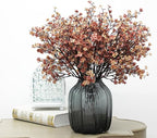JAKY-Global Babys Breath Silk Artificial Flowers 6 Bundle European Fake Flowers Decor Wedding Party Fall Stems Decoration Bouquets DIY Home Garden,Farmhouse,Living Room Decor (Beige Brown-6pcs)