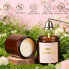 Candles for Home Scented, 4 Pack Soy Candle Non Toxic, Aromatherapy Candles with Lavender Thyme,Magnolia & Sandalwood,Amber Patchouli,Lemon Eucalyptus - Candle Gifts Set for Women & Valentine's Day