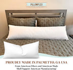 Pillowflex Synthetic Down Pillow Insert - 14x38 Down Alternative Pillow, Ultra Soft, Large Rectangle Body Sleeping Pillow, Lumbar, Long, Back - 1 Decorative Pillow Form