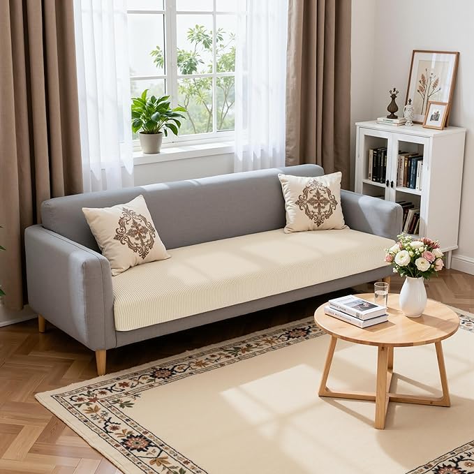 Hokway Stretch Couch Cushion Slipcovers X-Large Reversible Cushion Replacement Slipcovers Sofa Cushion Covers