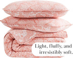 Southshore Fine Living, Inc. Twin XL Quilt Bedding Set, Boho Coverlet, Reversible Quilt, All Season 2-Piece Set with One Matching Quilted Pillow Sham, All Season Twin/XL Bedspreads for Adult, Coral