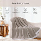 WRENSONGE Pineapple Stitch Throw Blanket, Sand Soft Cozy Fluffy Warm Hand Made Throw Blankets for Couch, Sofa, Chair, Bed, Camping, Picnic, Travel Lightweight Bed Blanket - 60"*80"