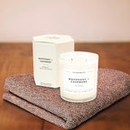 Calyan Wax Co. Mahogany & Cashmere 2 Wick Scented Candle - 37 Hour Burn - Luxury Non Toxic Soy Wax Candles - Long Lasting Large Glass Jar Candle for Home - 8.8oz
