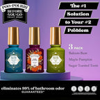 Poo-Pourri Before-You-Go Toilet Spray, Spring 2 Oz Variety Pack– Maple Pumpkin Sugar Toasted Toots and Balsam Bum