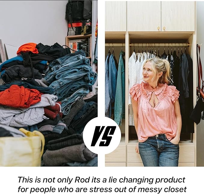 B&B Hardware Wardrobe Closet Rod Kit - 33 mm Thick Anodized Aluminum - Matt Brass Finish - Seamless - 12 to 89 Inches Long