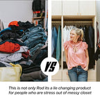 B&B Hardware Round Wardrobe Closet Rod Kit 33 mm Thick Anodized Aluminum - Matt Brass Finish - Seamless - 12 to 89 Inches Long