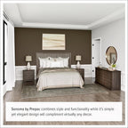 Prepac Sonoma 6-Drawer Double Dresser for Bedroom, Wide Chest of Drawers, Traditional Bedroom Furniture, 59" wide x 17.5" deep x 29" tall, Espresso