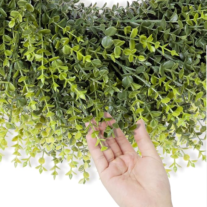 28In Large Boxwoods Door Wreaths for Front Door Spring Summer Outside All Season Green Year Round Artificial Greenery Wreath for Wall Window Rustic Farmhouse Home Outdoor Indoor Decorations