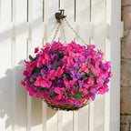 Bougainvillea Artificial Flowers for Outdoors Faux Plants Spring Decor, 4 Bundles Realistic Fake Silk Bougainvillea for Outside UV Resistant Faux Flowers for Outdoor Planters Porch Patio Garden Home
