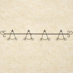 Touch of Class Galla Horizontal Plate Rack - Antique Bronze - Four Plates