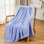 Tinideya 12 Pcs Flannel Fleece Throw Blanket Bulk 50 x 60 Inch Soft Fleece Blanket Warm Throw Blankets Coral Blankets for Couch Sofa Home Wedding Gifts Season (Blue Purple)