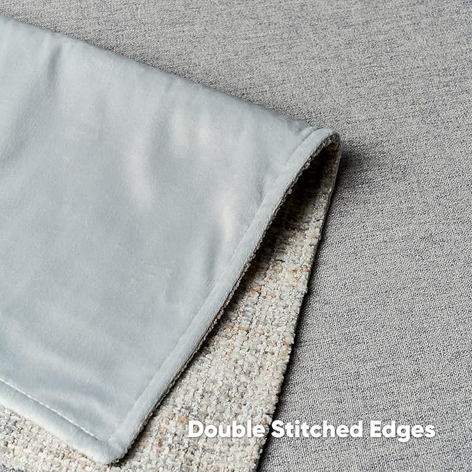 FUTEI Grey Decorative Throw Pillow Covers 26x26 Inch Set of 2,Soft Chenille Tweed Textured Euro Pillow Shams,Modern Home Decor for Couch Bed Living Room