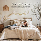 BASE ROOTS Moon Phase Wall Decor, Gold Wall Art for Bedroom, Bohemian and Astrology, Witchy Aesthetic 36" 13 Phases Metal Moon Wall Garland, Celestial Decoration, Gift for Women & Kids