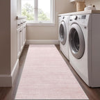 Art&Tuft Non-Slip Runner Rug - 2x5 Runner Rug Washable Low-Pile Rugs Runners, Soft Distressed Carpet Runner for Bedroom Bathroom Kitchen Laundry Living Room, Lightpink