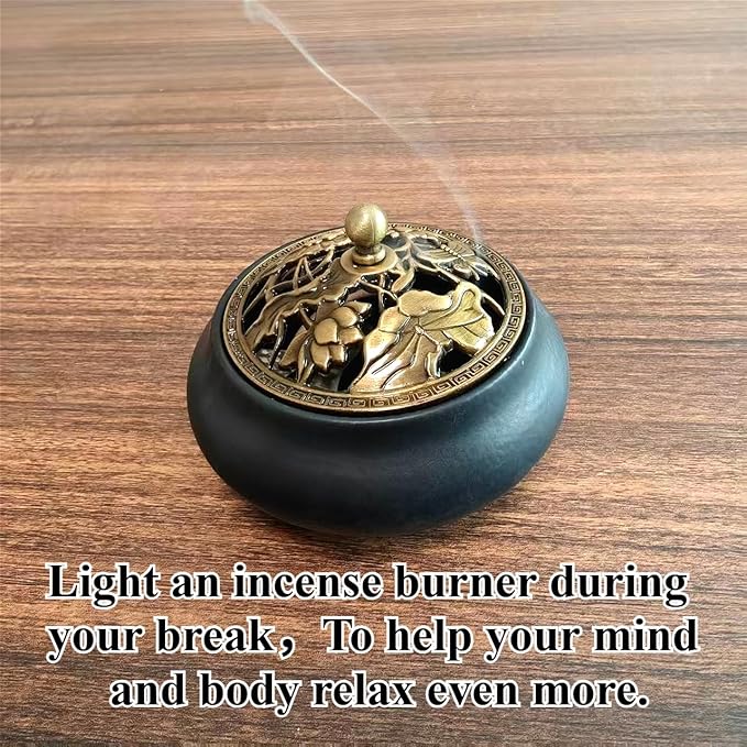 Ceramic Incense Burner (Green)