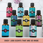 Eternal Essence Oils Afternoon Tea Set of 6 Premium Fragrance Oils - Includes Green Tea, Black Fig & Honey, Cucumber, Lemon Sugar, Vanilla and Coconut Cream Scented Oils - 10ML