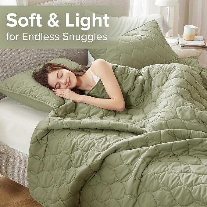 Comfort Spaces King Quilt Set Modern Reversible Ogee Coverlet King Bedding Set Cozy Quilted Winter Layer, All Season Lightweight Soft King Size Quilt, Kienna, Cal King Olive Green 3 Piece