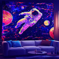 NYZE Astronaut Space Tapestry for Bedroom, Glow in the Dark Room Decor Wall Tapestries, Cool Galaxy Planet Wall Hanging, Wall Hanging for Men Guys Gamer Room Dorm Living Room 79in×59in