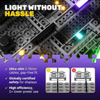 Light My Bricks LED Light Kit for Trevi Fountain 21062, Compatible with Lego Architecture Building Set, DIY Lighting Accessories for Collectible Display and Building Toys (Model Not Included)