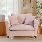 ERYE Living Room Accent Chair, Modern Chenille Upholstered Wider Seat Cushion Leisure Armchair W/2 Pillows and Removable Cover for Home Apartment,Bedroom,Office
