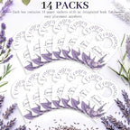 14 PCS Lavender Sachets Bags for Drawers and Closets, Long Lasting Scented Sachets Air Fresheners, Natural Odor Eliminator, Home Fragrance for Wardrobe, Shoe Cabinet, Car & Bathroom Potpourri Bag