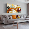 Large Abstract Canvas Wall Art for Living Room Bedroom Home Office Modern Wall Decor Line Geometric Abstract Picture Framed Canvas Prints Size 24x48