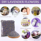 Treela 1 Pound Dried Lavender Bulk Dry Lavender Buds Fragrant Flower Petals for DIY Wedding Gift Fragrance Sachets