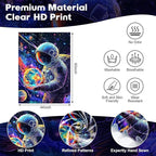 NYZE Astronaut Space Tapestry for Bedroom, Glow in the Dark Room Decor Wall Tapestries, Cool Galaxy Planet Wall Hanging, Wall Hanging for Men Guys Gamer Room Dorm Living Room 44x60 in